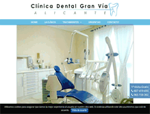 Tablet Screenshot of clinicadentalgranviaalicante.com
